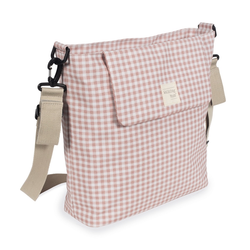 BOLSA CANASTILLA VICHY ROSA