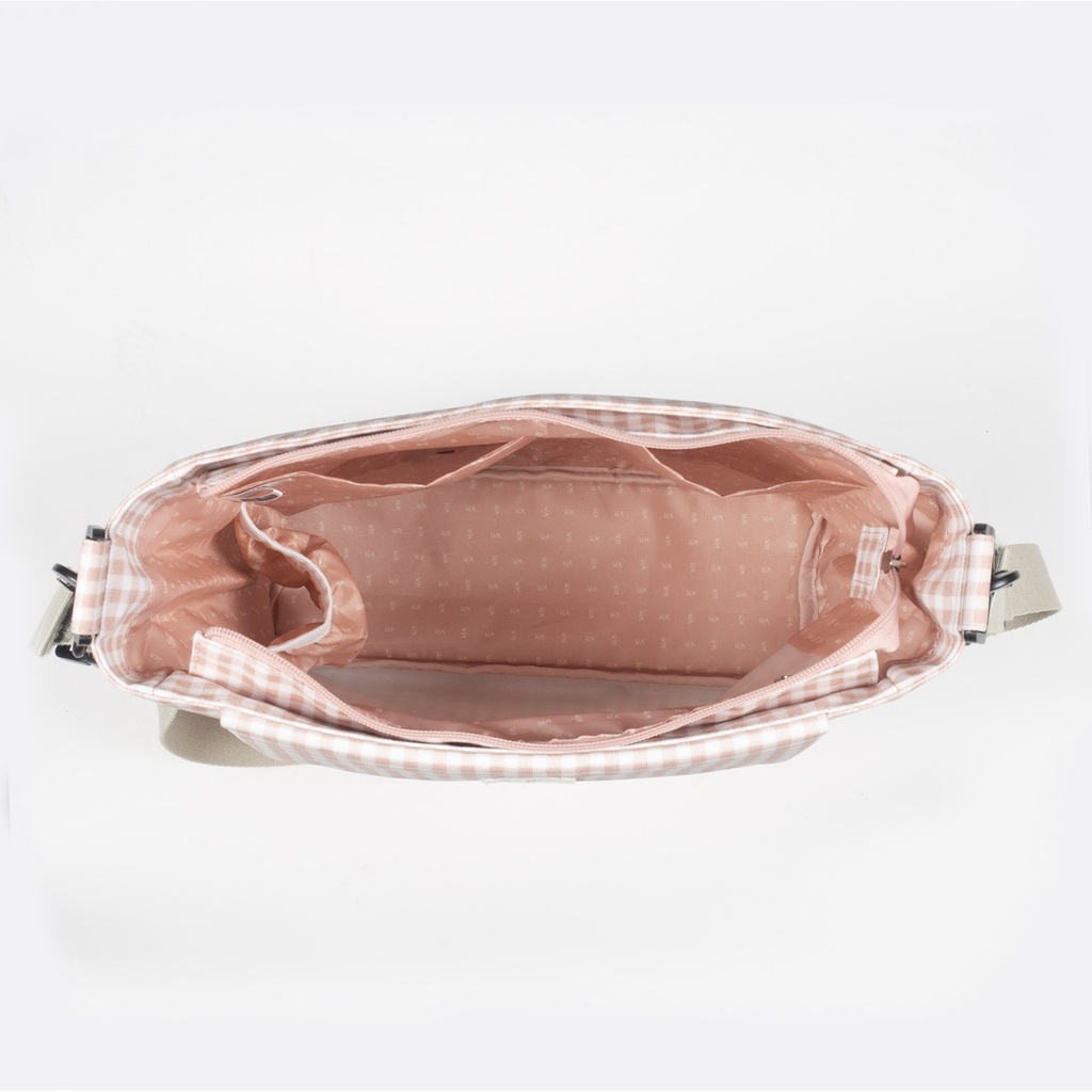 BOLSA CANASTILLA VICHY ROSA
