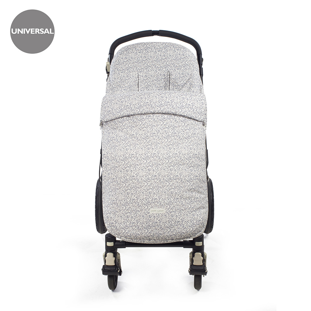 SACO ENTRETIEMPO FLOWER MELLOW GRIS