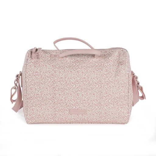 BOLSA CANASTILLA FLOWER MELLOW ROSA
